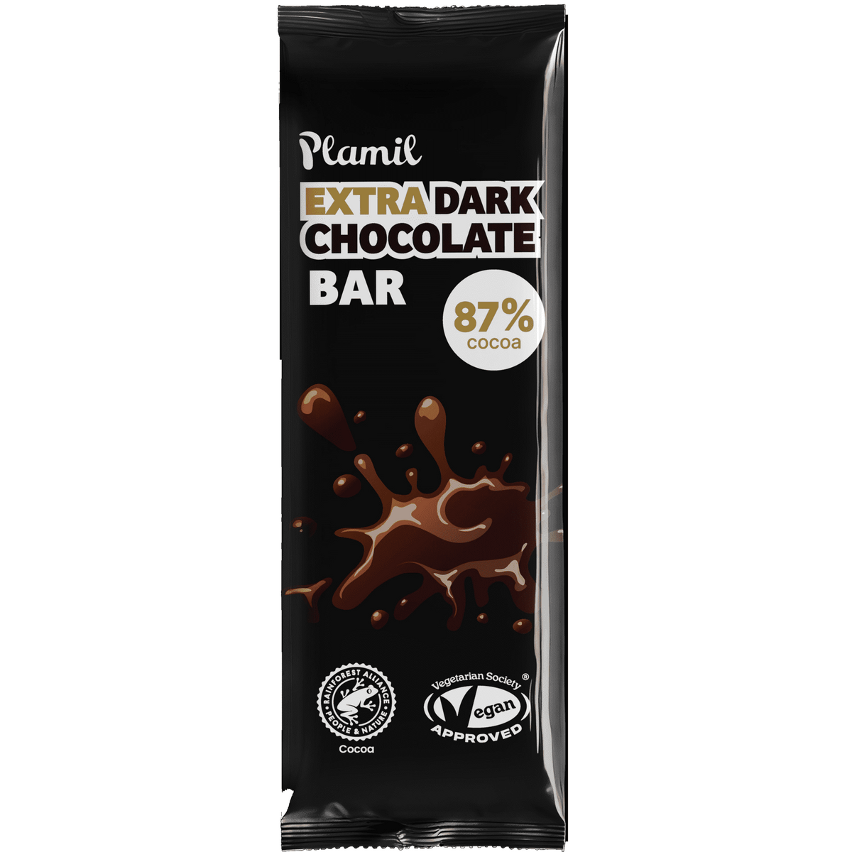 Kleintafel extra dunkle Schokolade 87% - Plamil - Schoko Wunderland