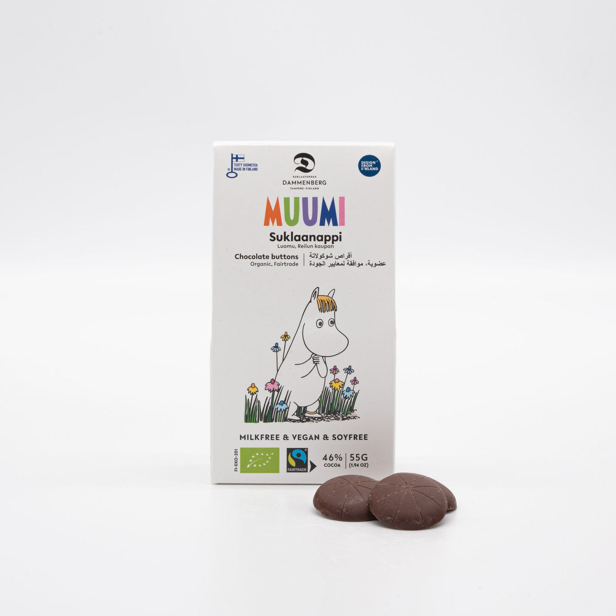 Bio Milch-Alternative Schokotaler-Set (3 Packungen) - Muumi 46% (Dammenberg)