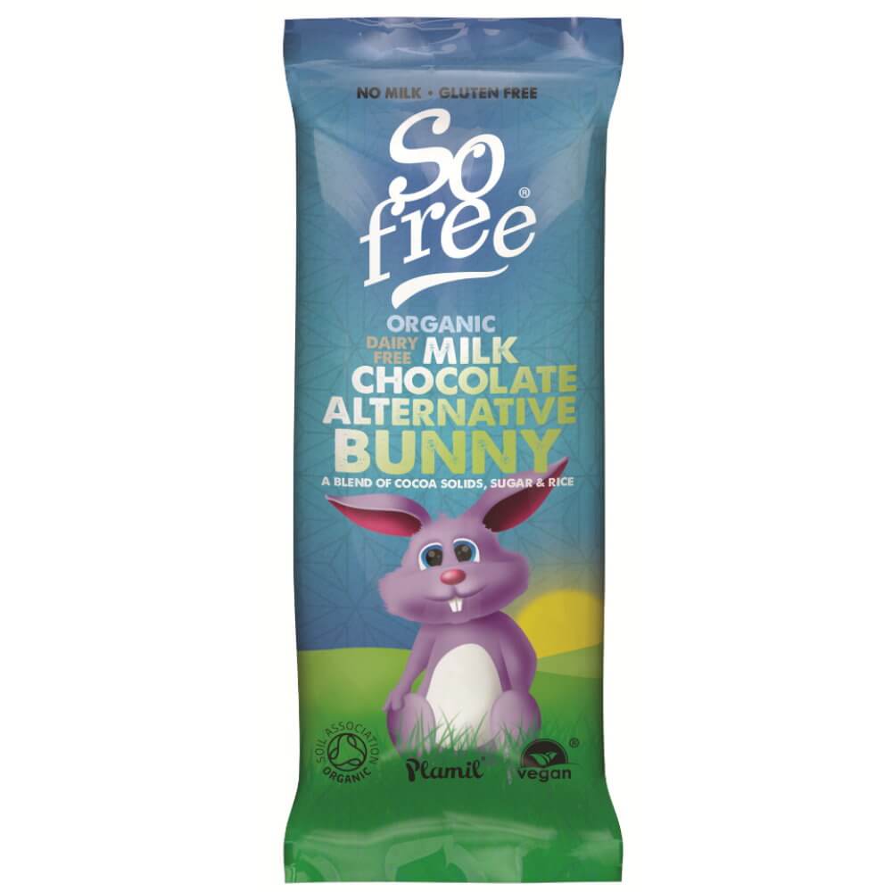 Milchschokolade-Alternative - So free Osterhase (Plamil)