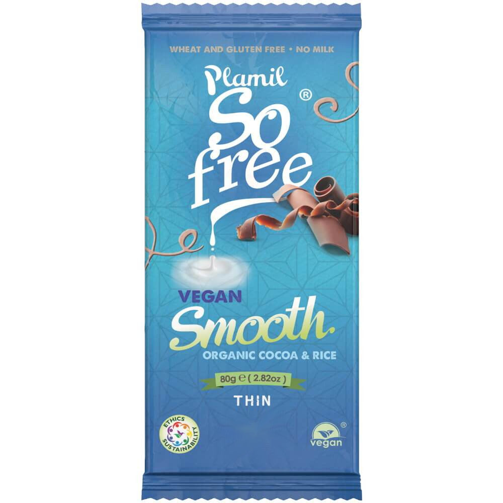 Organic milk chocolate alternative - So free (Plamil)