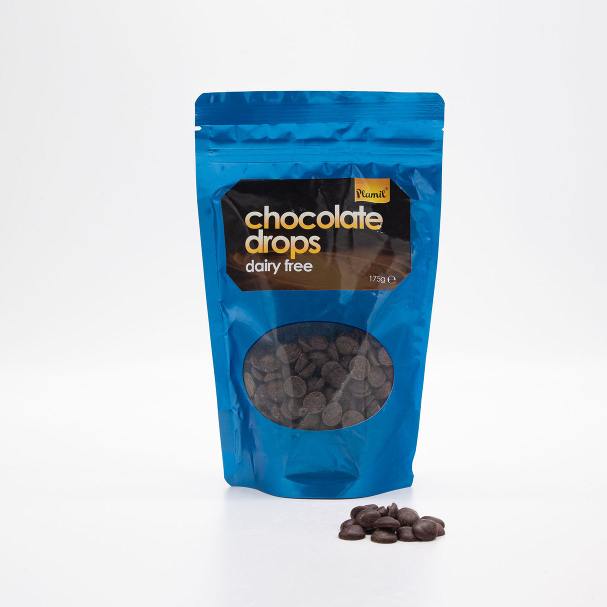 Schoko-Drops aus Milchschokolade-Alternative (Plamil)