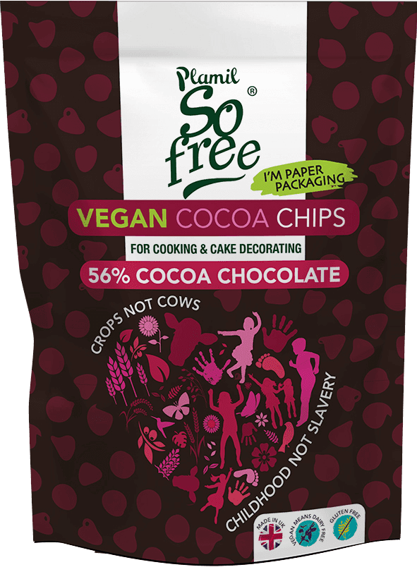 Dark chocolate chips - 56% - So free (Plamil)