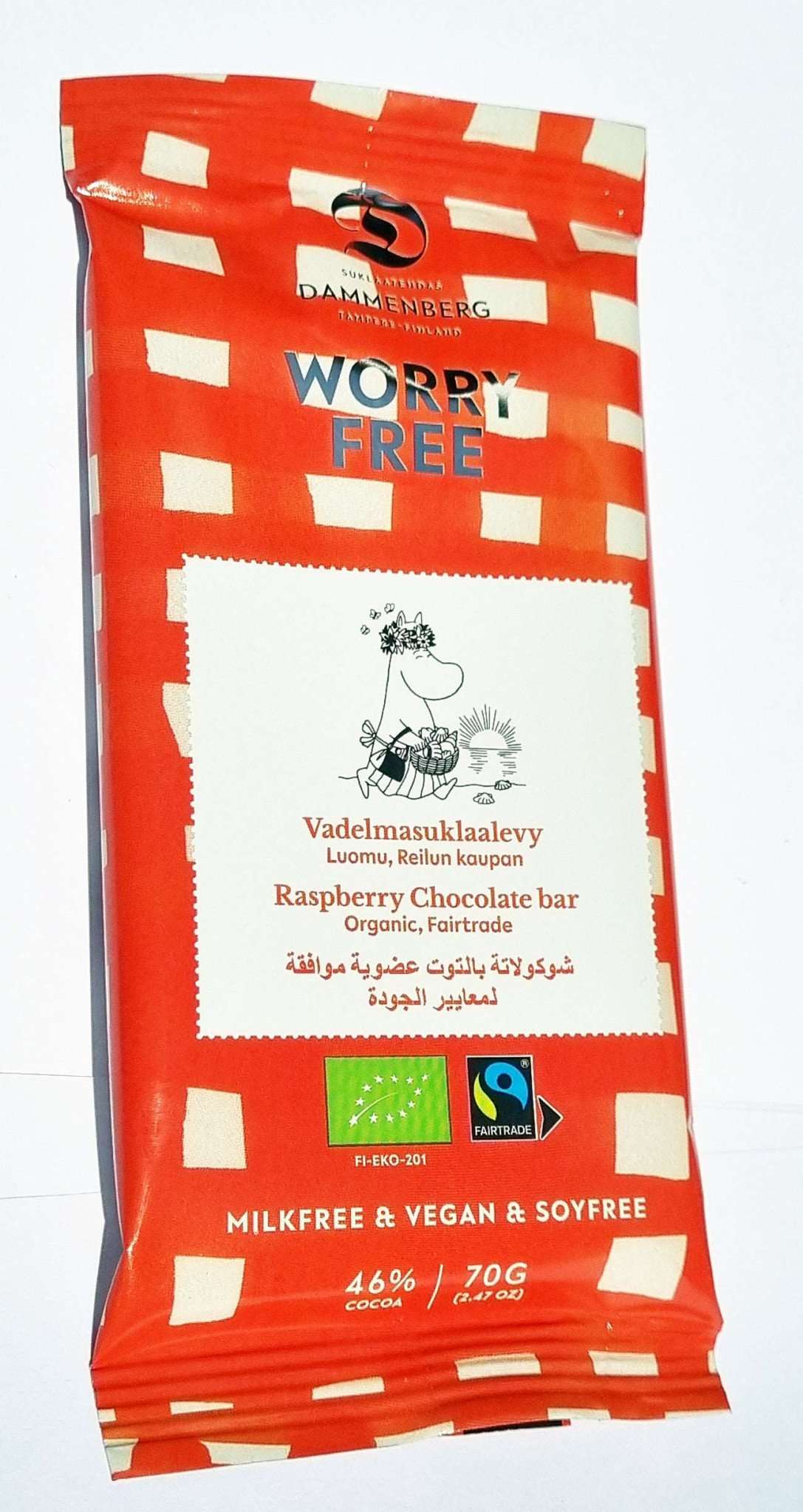 Organic milk alternative - Moomin Raspberry 46% (Dammenberg)