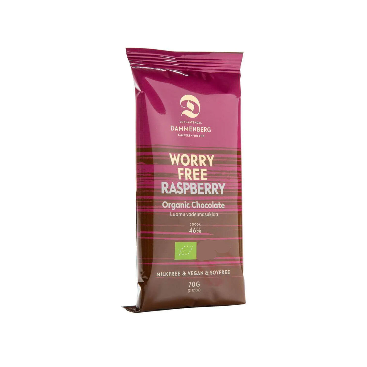 Bio Milchalternative - Worry free Himbeere 46% (Dammenberg) - Schoko Wunderland