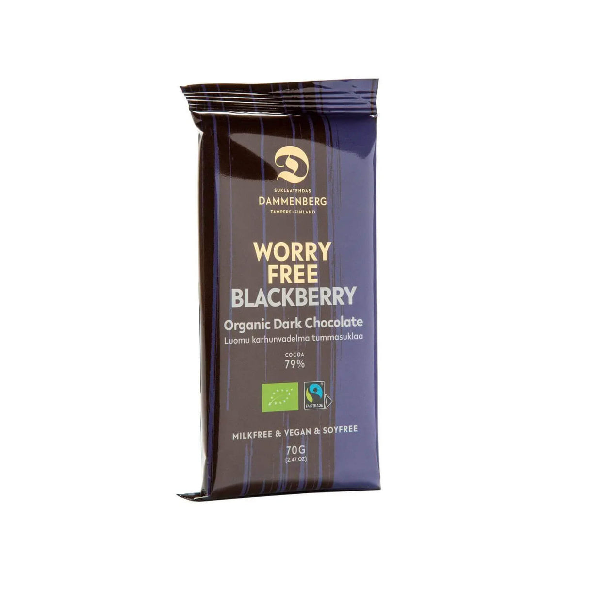 Organic Dark Chocolate - Worry-free Blackberry 79% (Dammenberg)