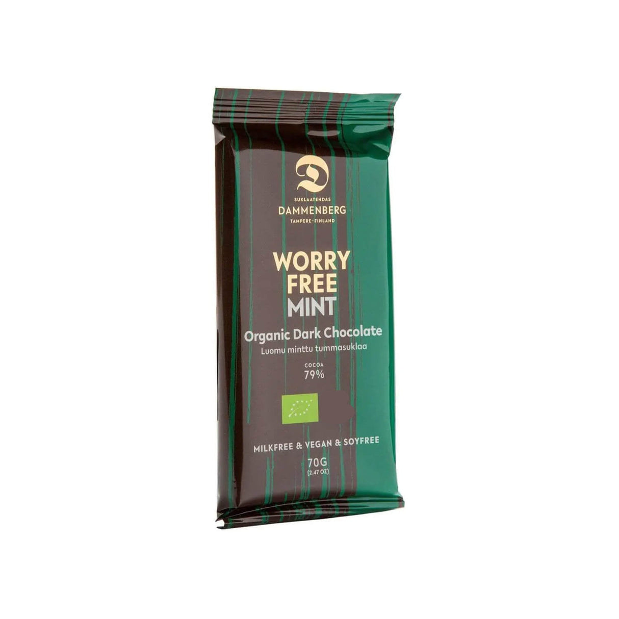 Bio Zartbitter - Worry free Minze 79% (Dammenberg) - Schoko Wunderland
