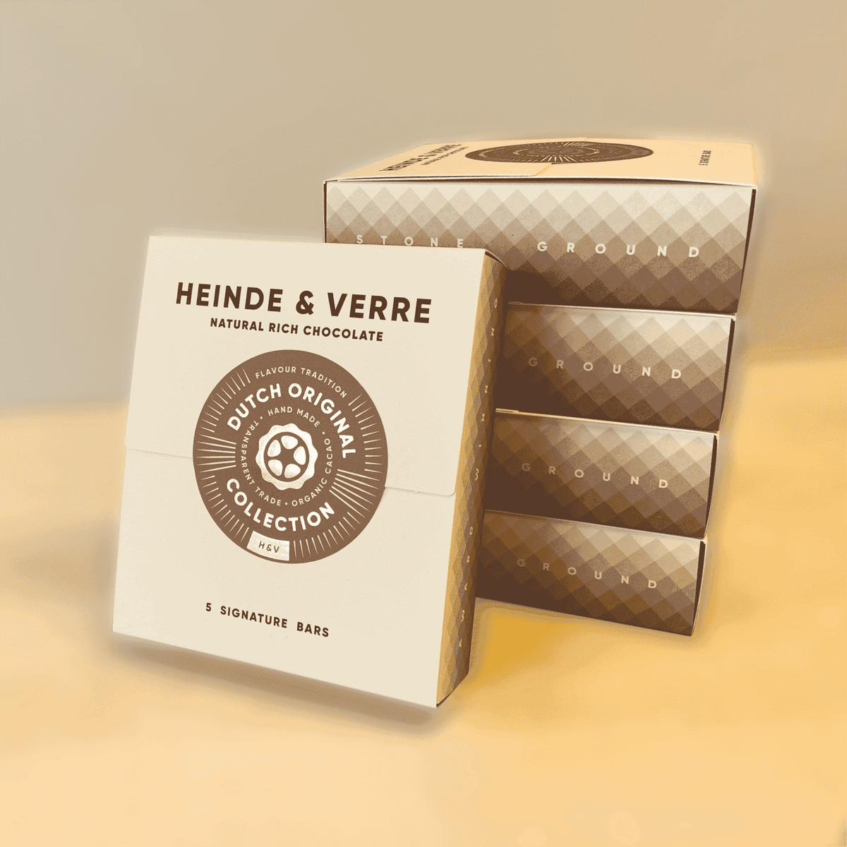 Dutch Original 5 Tafel nussfreie Geschenkbox (Heinde & Verre) - Schoko Wunderland