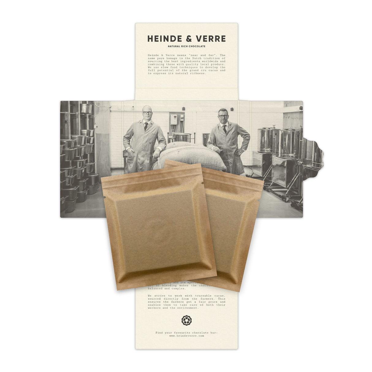 Bild über die die Gründer von Heinde & Verre Schokolade