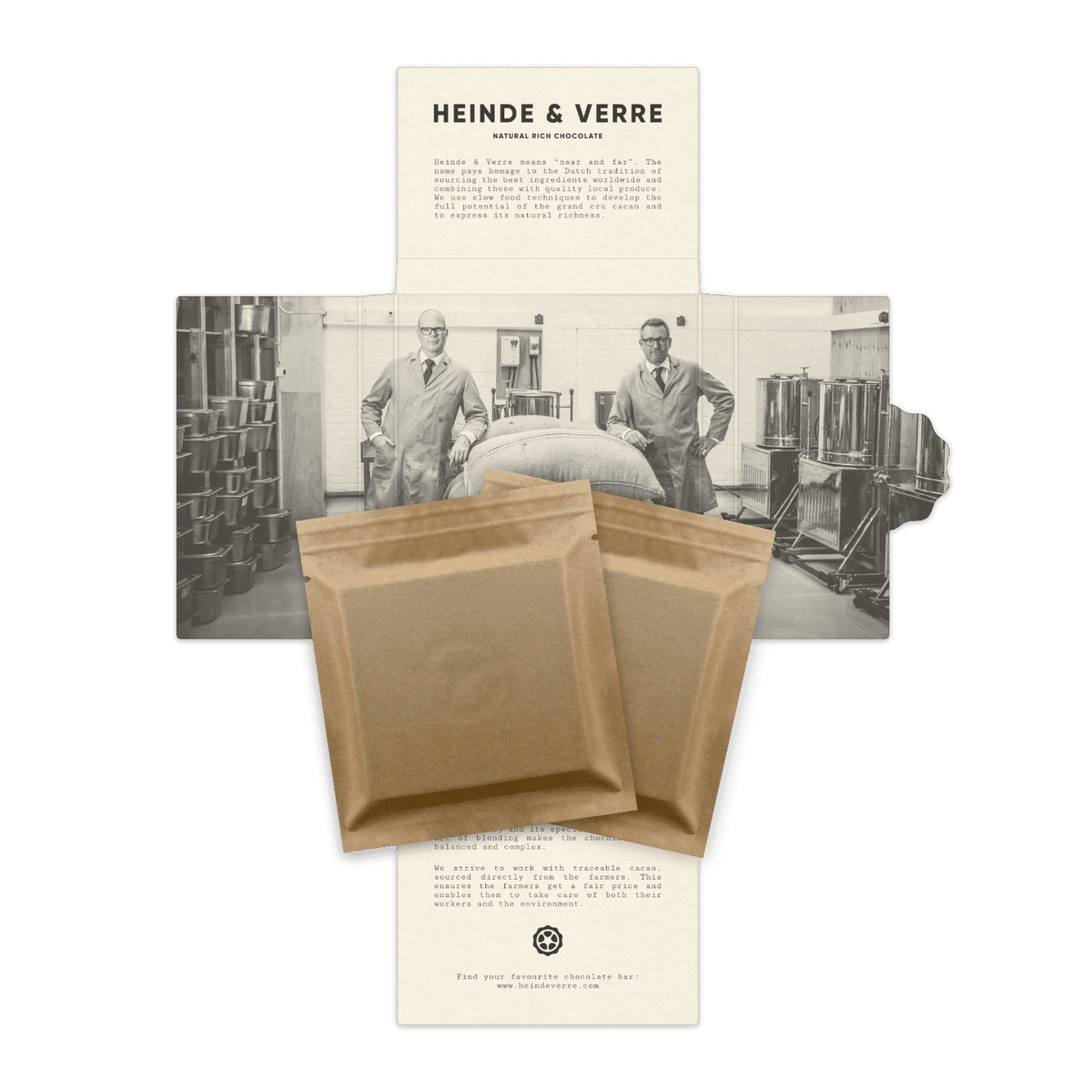 Dutch Original 2 Tafel nussfreie Milchschokolade - 52% (Heinde & Verre) - Schoko Wunderland
