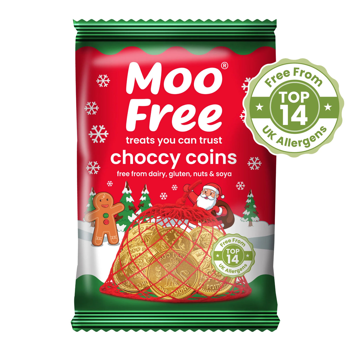Milchschokolade-Alternative Goldtaler- Moo Free (49g)