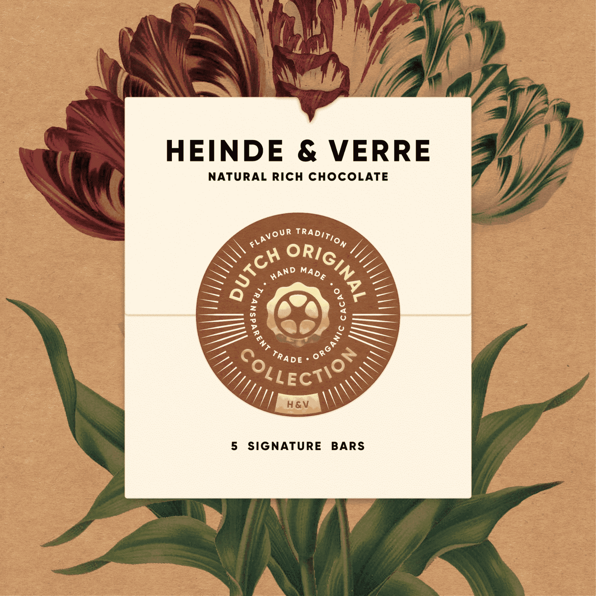 Dutch Original 5 Tafel nussfreie Geschenkbox (Heinde & Verre) - Schoko Wunderland
