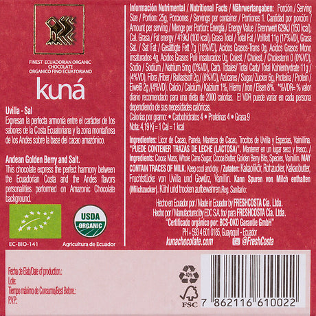 Organic 2 tablet Golden Berry- 71% (Kuná)