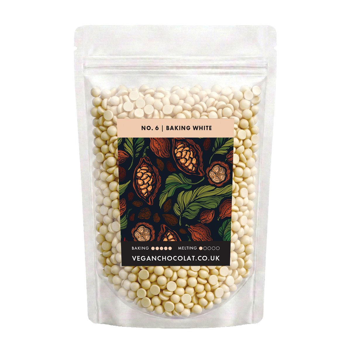 No. 6 BAKING WHITE (VEGAN CHOCOLATE) – 250 g