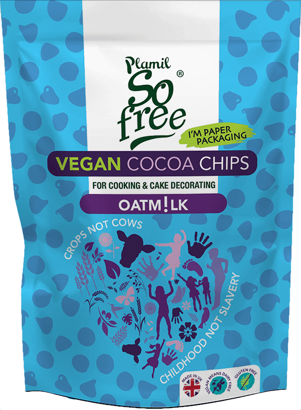 Schokochips aus Milchschokolade-Alternative mit Hafer - So free – Plamil