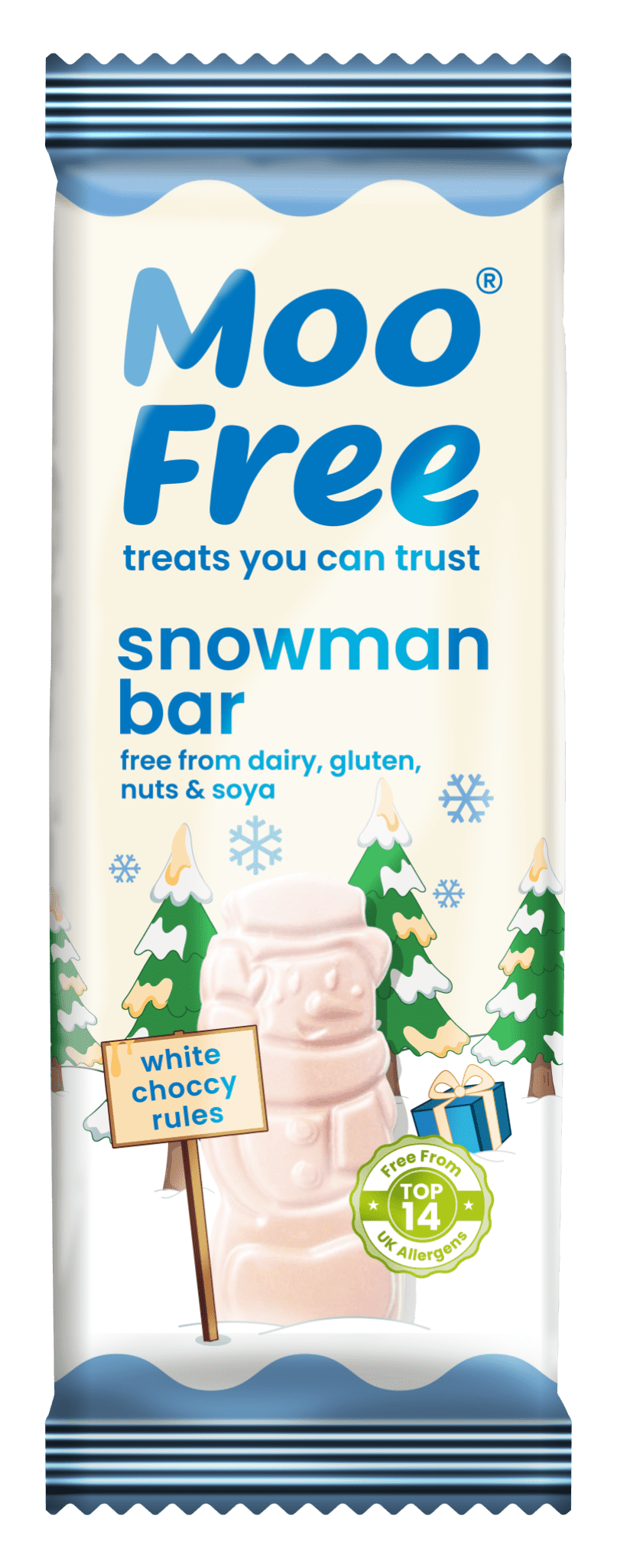 Veganer weißer Schneemann - Moo Free (30g)