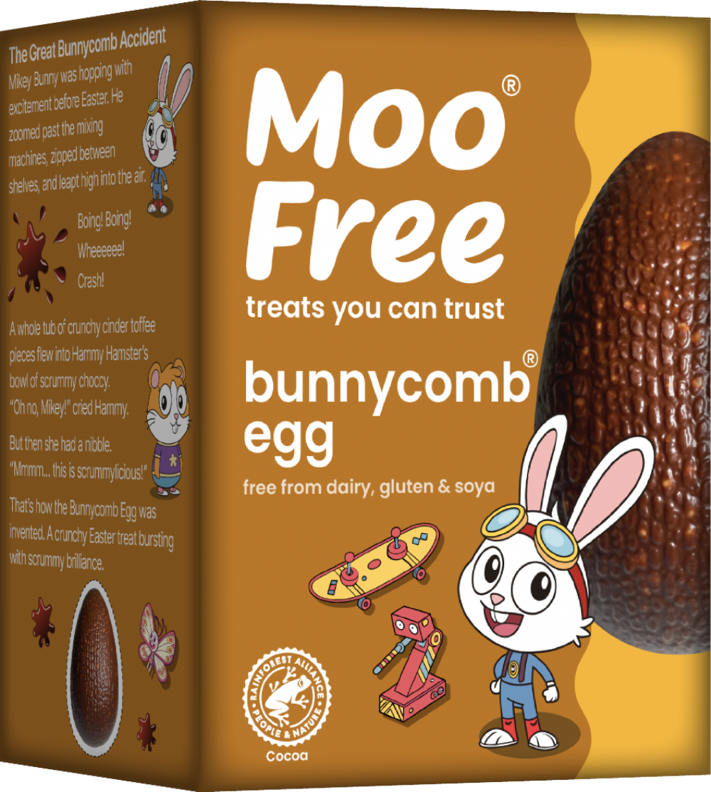Veganes Bunnycomb Osterei (Moo Free)