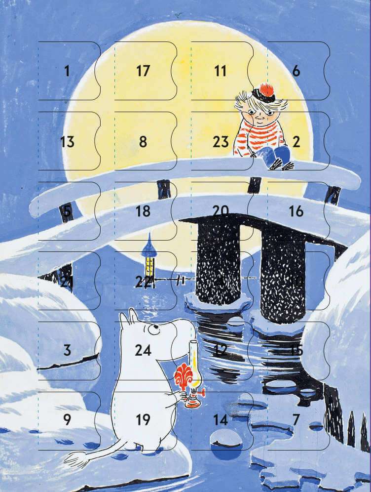 Bio Nussfreier u sojafreier Moomin Adventskalender - 46% - 56% (Dammenberg)