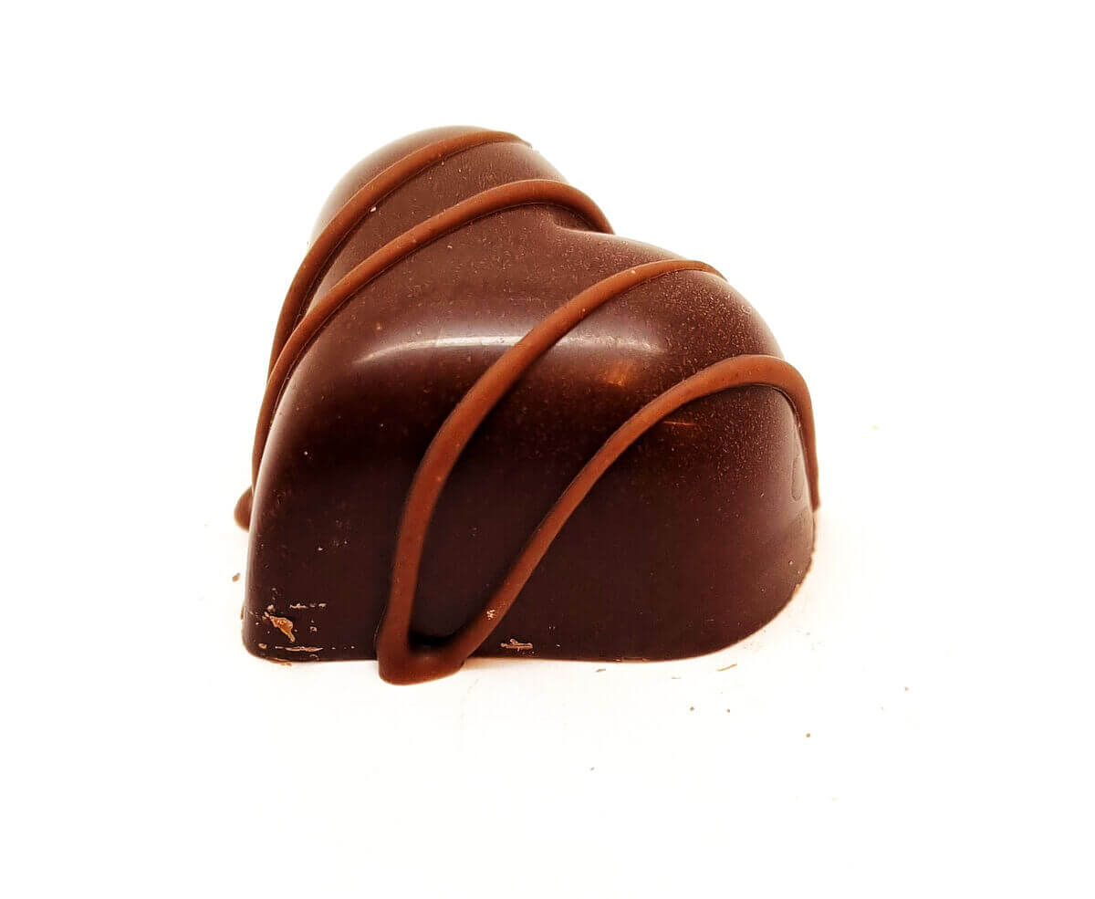 Cranberry pralines made from dark chocolate, 8 pieces