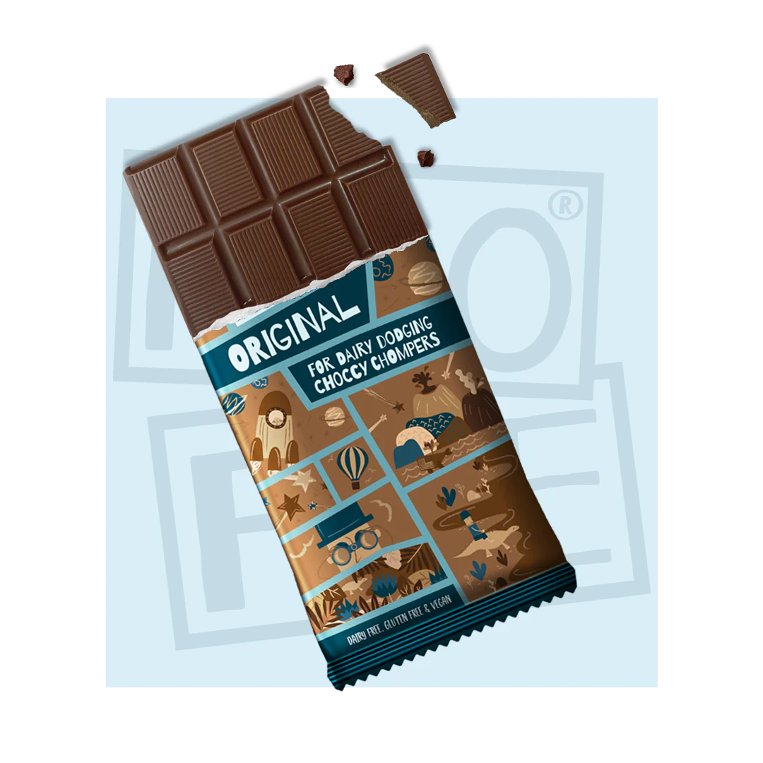 Milk chocolate alternative (Moo Free)