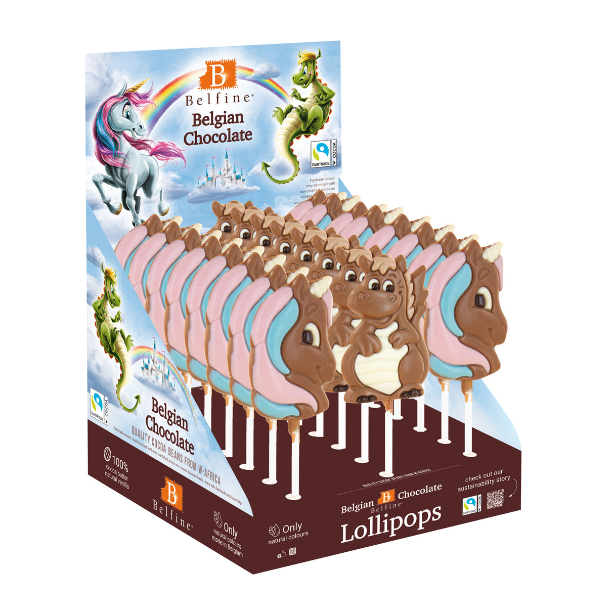 Milk Chocolate Dragon Lollipop – 32% (Belfine)