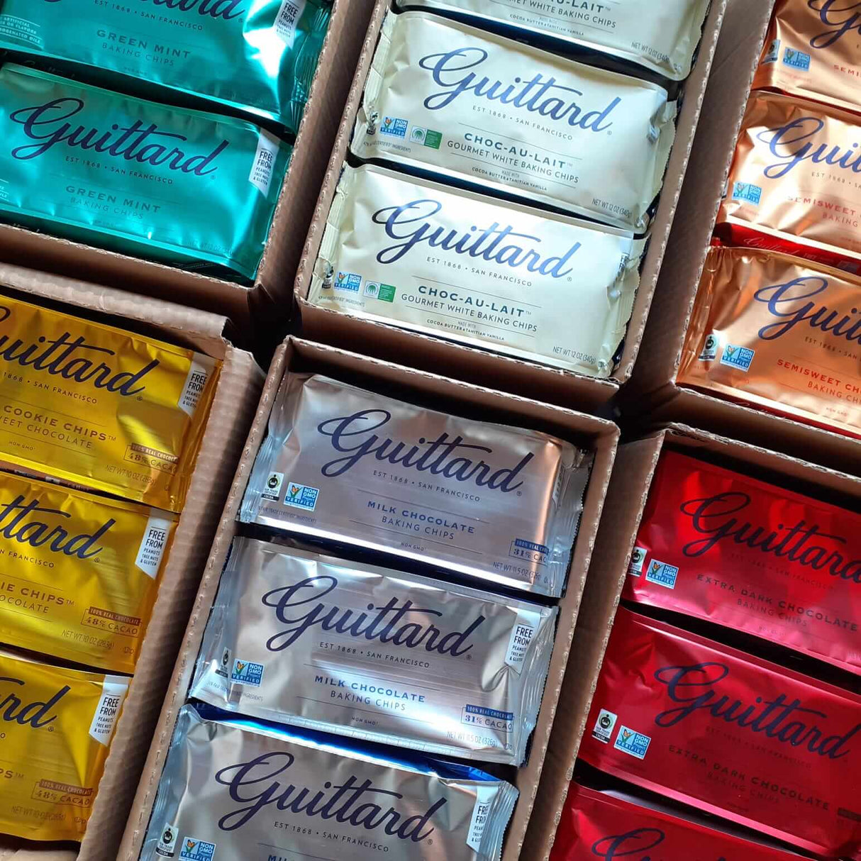 340g white milk chocolate drops - Choc-au-lait (Guittard)