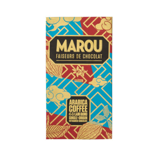 Marou Zartbitterschokolade mit Arabica Kafee Lam Dong 64%