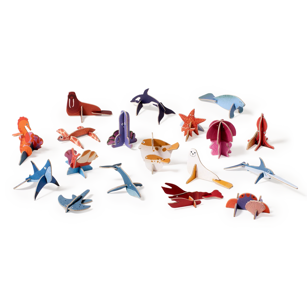 ToyChoc Box - Meerestiere + 20g allergenfreie Bio Schokolade (PLAY in CHOC)