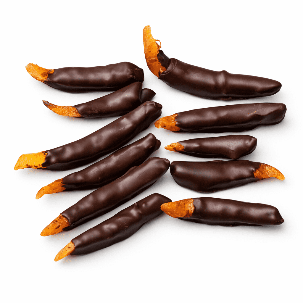 Naranjitos - Kandierte Orangenschalen umhüllt von Zartbitter-Schokolade Etoile - 60% (Marques)