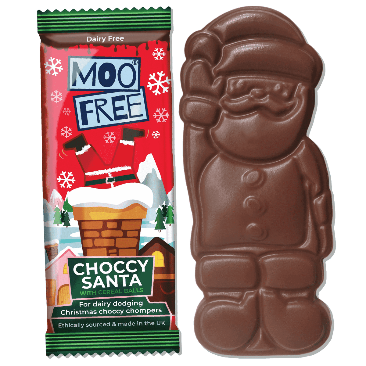 Santa-Riegel mit Knusper-Cerealien (Moo Free)