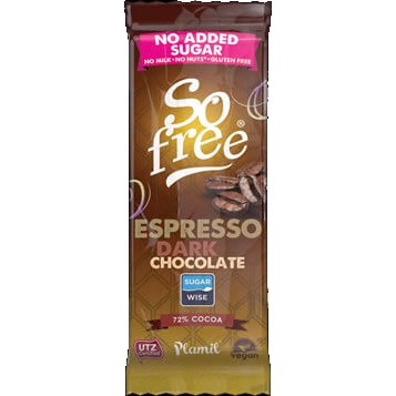 So Free, Espresso Dark Chocolate Verpachunk (vorne)