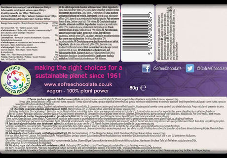 Fine dark chocolate xylitol without added sugar - So free Fair-Trade – Plamil