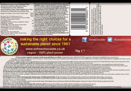 Dark chocolate xylitol with no added sugar and hemp seeds - So free Fair-Trade – Plamil