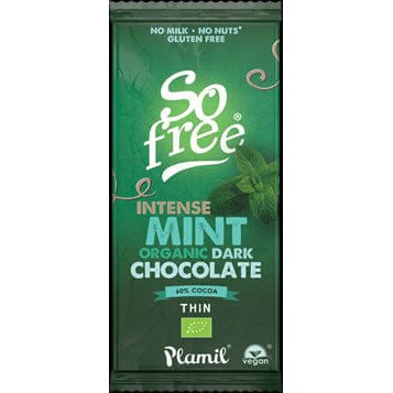 Organic Dark Chocolate - Mint - So free – Plamil