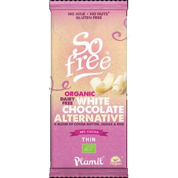 White chocolate alternative - So free (Plamil)