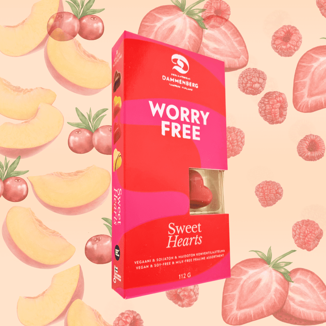 Vegane Schokoladenpralinen Sweet Hearts, 8 Stück - 46%