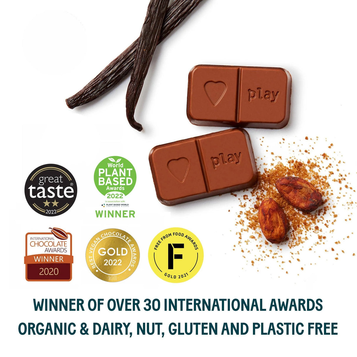 ToyChoc Box - Dinosaurier + 20g allergenfreie Schokolade (PLAY in CHOC)
