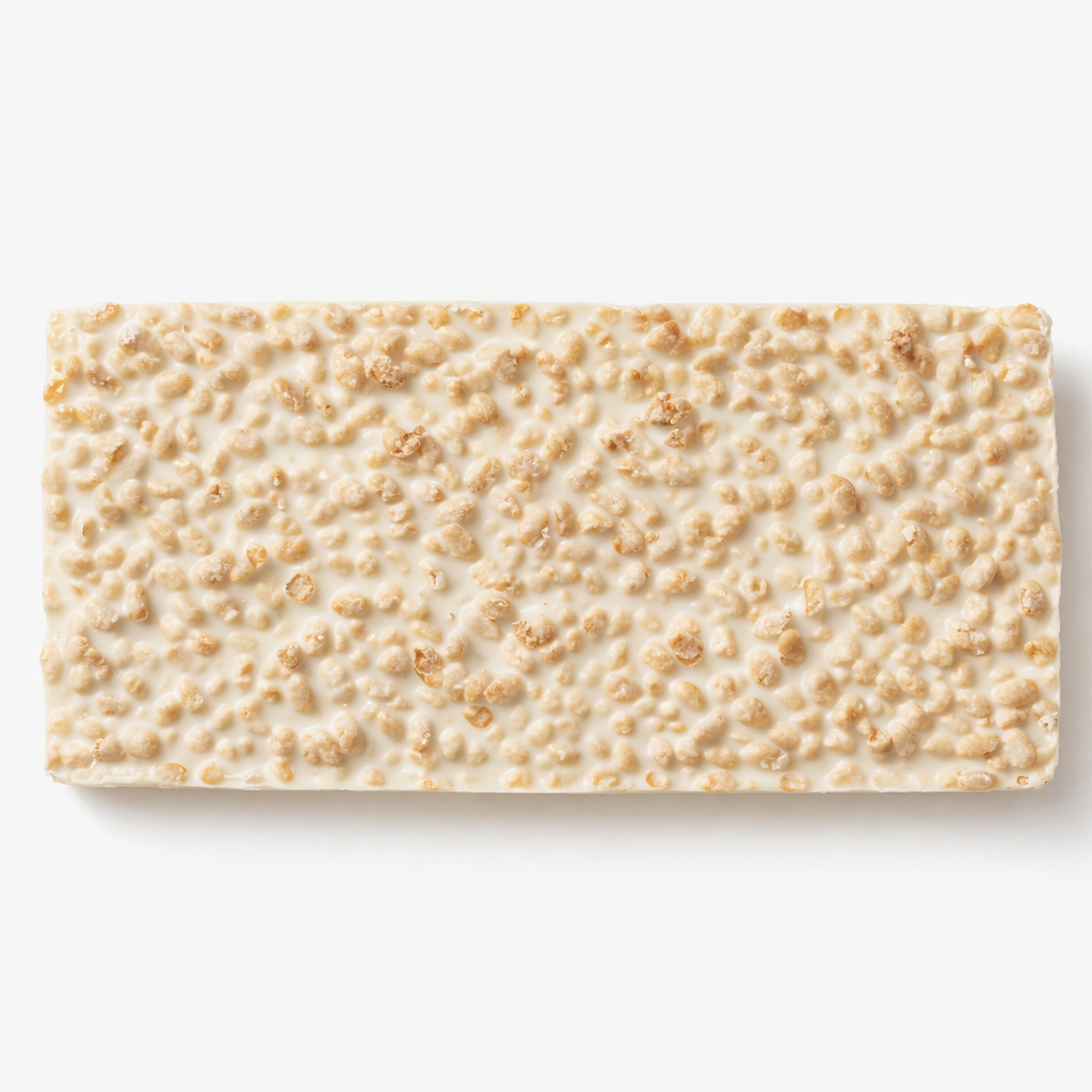 XXL Crunchige nussfreie vegane weiße-Schokolade Royale - 24% (Marques)