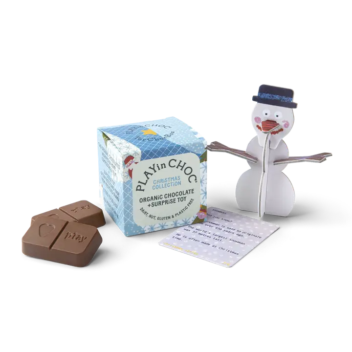 ToyChoc Box - Weihnachten + 20g allergenfreie Bio Schokolade (PLAY in CHOC)