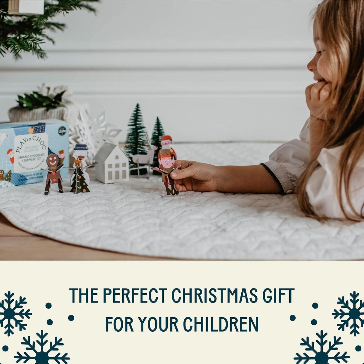ToyChoc Box - Weihnachten + 20g allergenfreie Bio Schokolade (PLAY in CHOC)