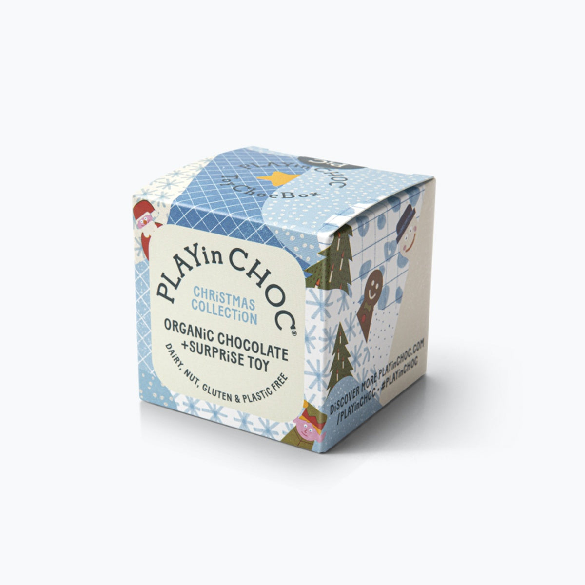 ToyChoc Box - Weihnachten + 20g allergenfreie Bio Schokolade (PLAY in CHOC)