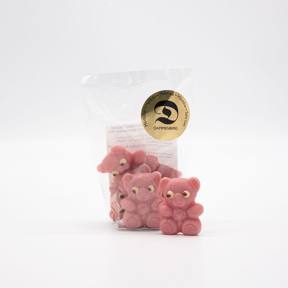 6 weiße Bärchen Himbeere - 39% (Dammenberg)