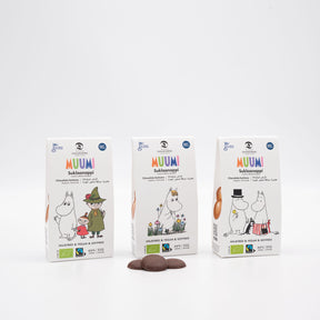 Bio Milch-Alternative Schokotaler-Set (3 Packungen) - Muumi 46% (Dammenberg) - Schoko Wunderland