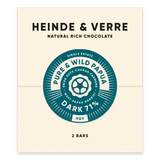2 Tafel nussfreie vegane Pure & Wild Papua Dark - 71% (Heinde & Verre)