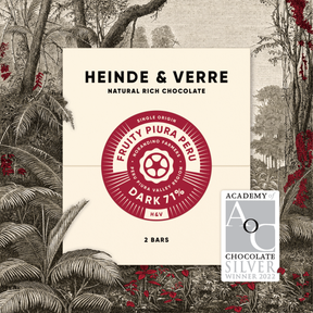 2 Tafel nussfreie vegane Fruity Piura Peru Dark - 71% (Heinde & Verre) - Schoko Wunderland