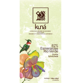 Bio 2 Tafel Esmeraldas - 82% (Kuná) - Schoko Wunderland