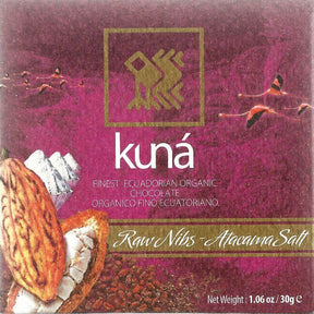 Bio Napo Salz und rohe Nibs - 71% (Kuná) - Schoko Wunderland