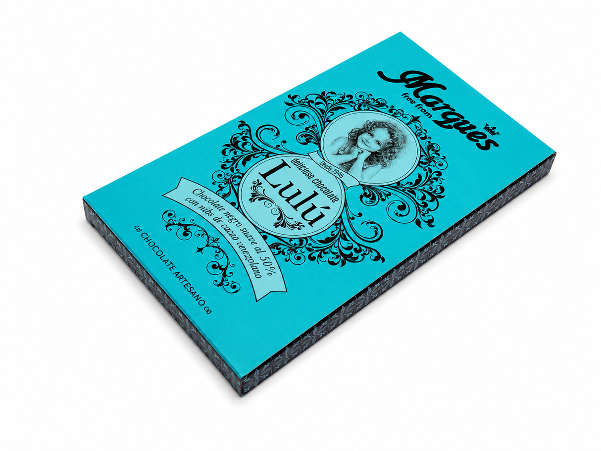 Nussfreie vegane Milchalternative-Schokolade mit Crunch Lulú - 57% (Marques)