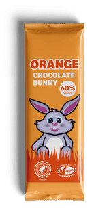 Osterhase aus dunkler Schokolade mit Orangengeschmack - So free – Plamil
