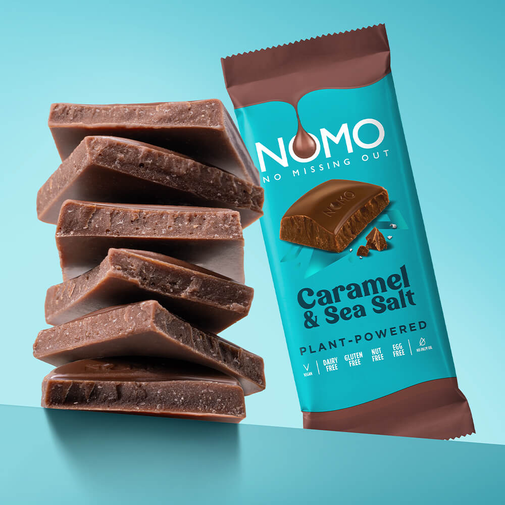 Milchschokolade-Alternative-Schokolade - Karamell-Meersalz (Nomo)