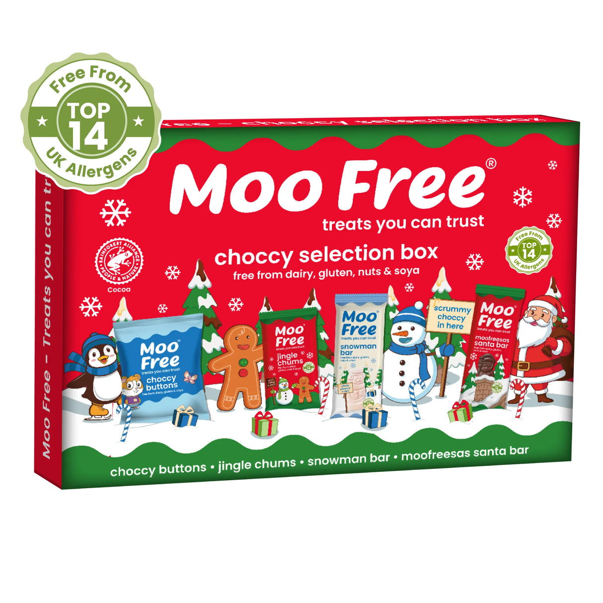 Christmas Selection Box – Vegane Weihnachts‑Schokoladenmischung - Moo Free (100g)